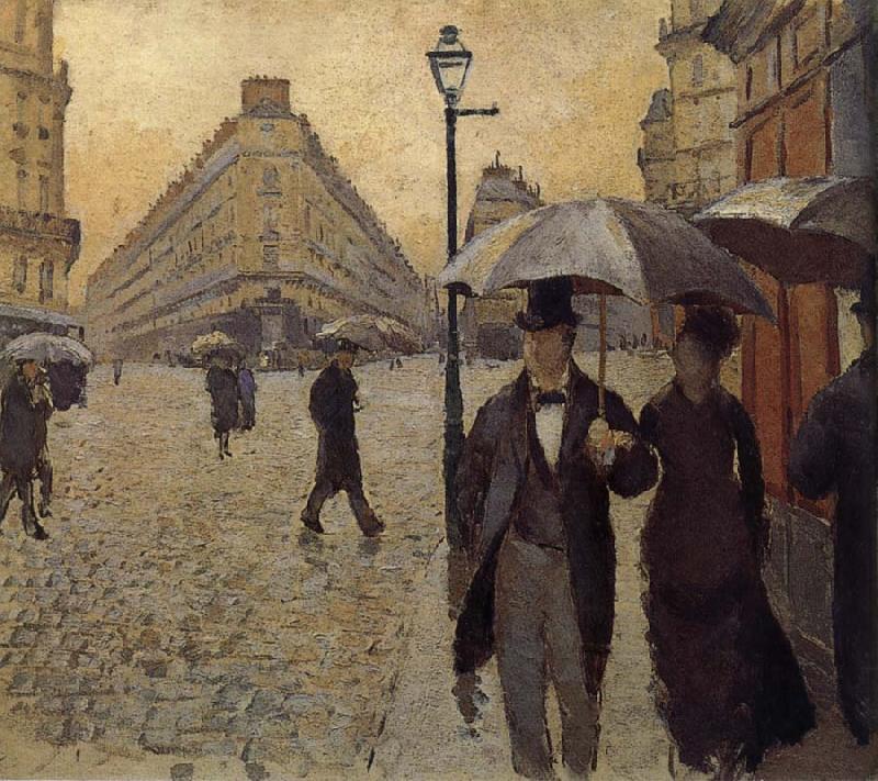 Gustave Caillebotte Study of the raining at Paris street